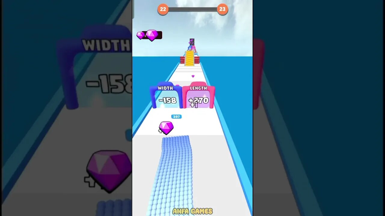 Canvas Run Level 22 #gameplay #gameshorts #amongus #shortsfeed