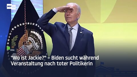 "Wo ist Jackie?" – Biden sucht während Veranstaltung nach toter Politikerin