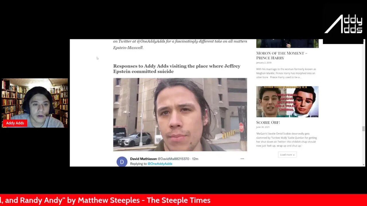 "The Revolving Doors of Epstein, Maxwell, and Randy Andy" by Matthew Steeples - The Steeple Times