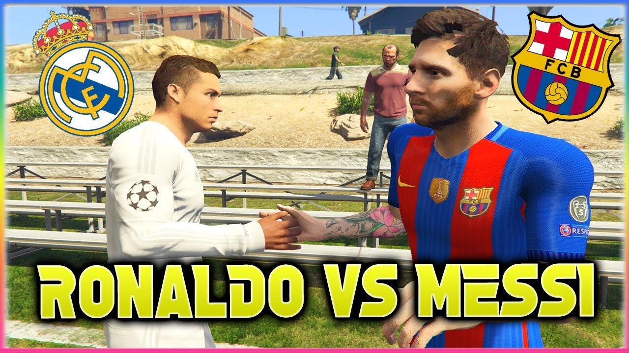 MESSI vs RONALDO El Clasico 2017 Football Challenges in GTA 5