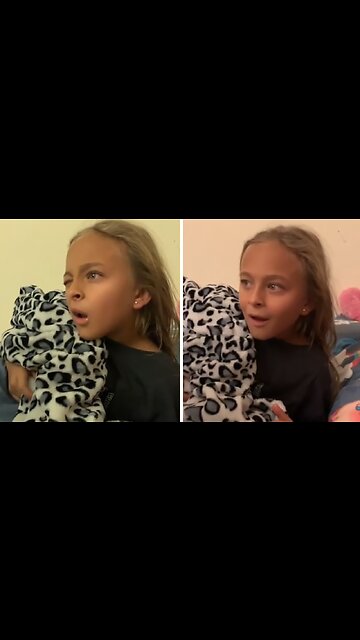 Little girl gets woken up for truly special surprise