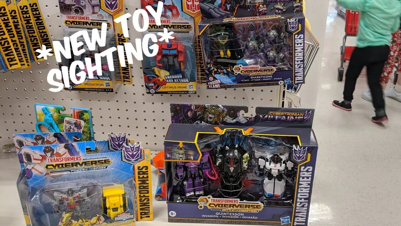 New Transformers Cyberverse Quintesson, Bumblebee, and 2 Pack Figure Set *New Toy Sighting* Target