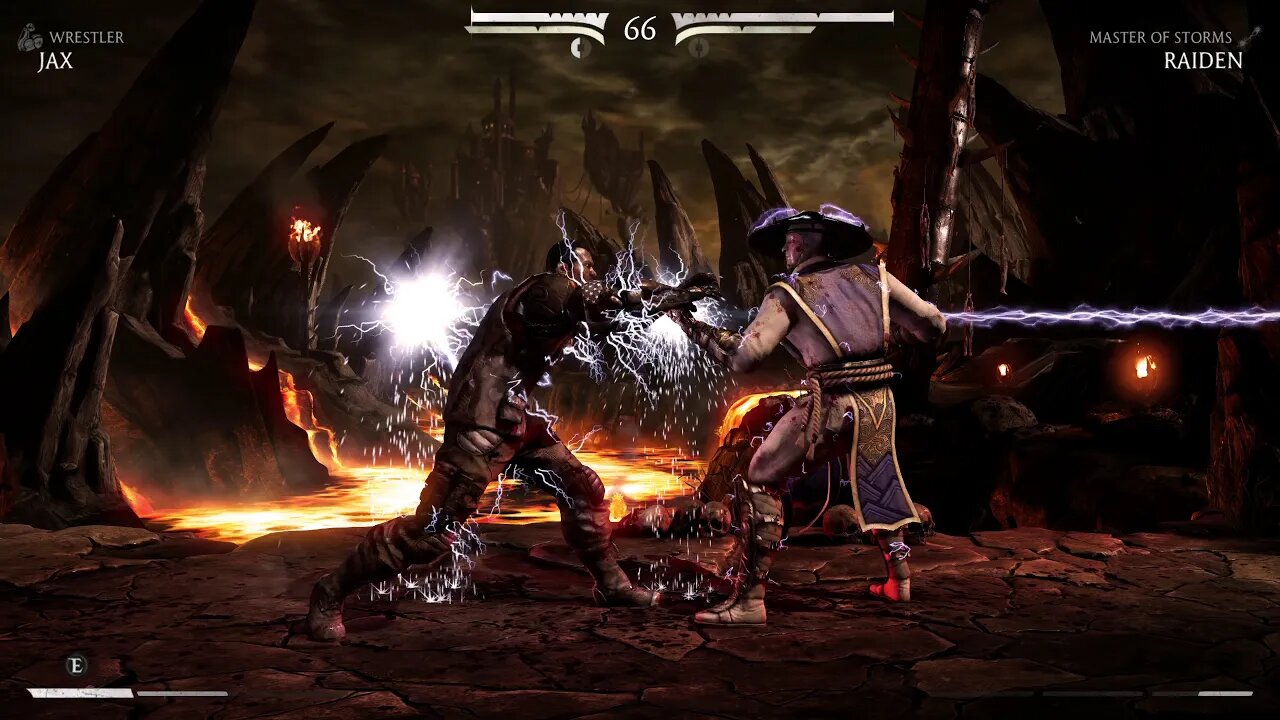 Mortal Kombat X: Jax (Wrestler) vs Raiden (Master Of Storms) - 1440p No Commentary