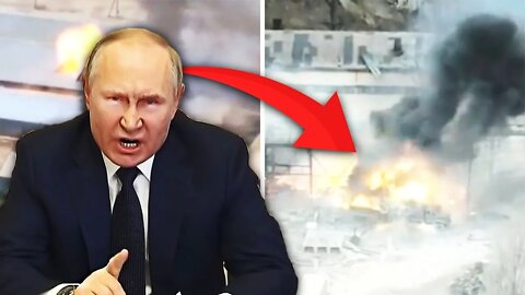 Ukrainian forces destroy Russian another ammo warehouse in huge explosion