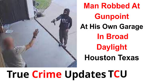 Man Robbed At Gunpoint At His Own Garage In Broad Daylight - Houston Texas