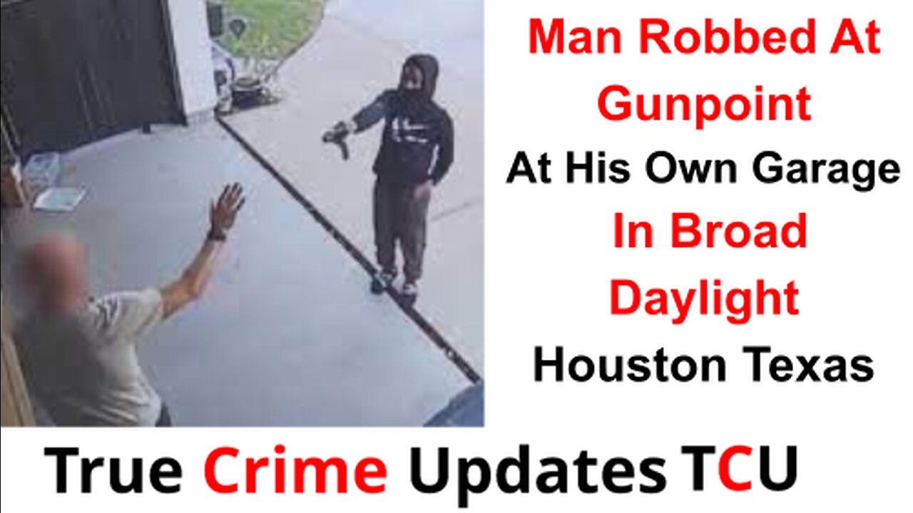 Man Robbed At Gunpoint At His Own Garage In Broad Daylight - Houston Texas