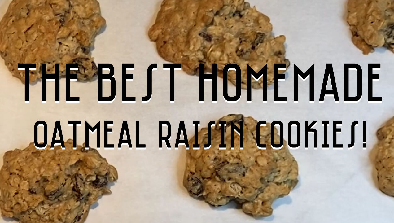 Homemade Oatmeal Raisin Cookies