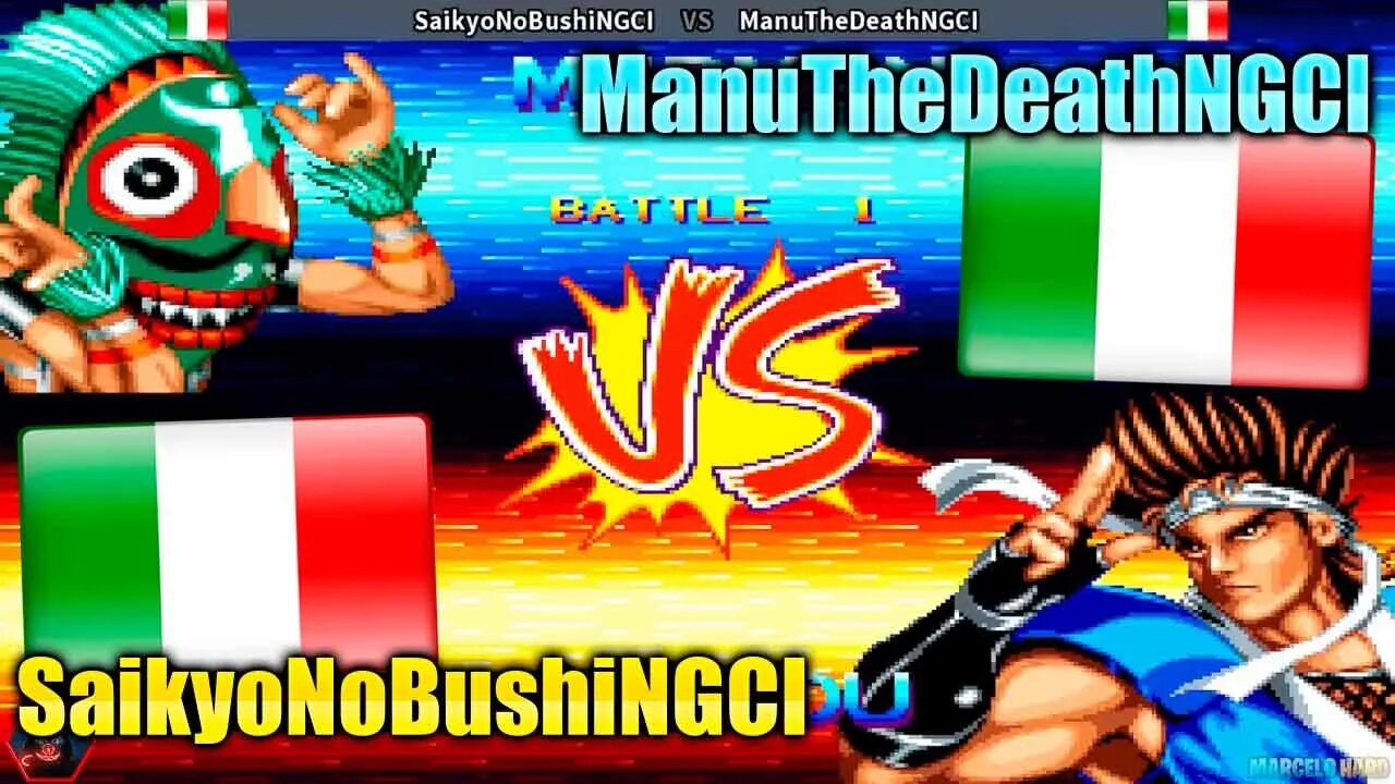 World Heroes 2 (SaikyoNoBushiNGCI Vs. ManuTheDeathNGCI) [Italy Vs. Italy]