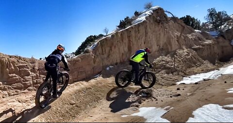 Desert snow biking, Mariposa NM