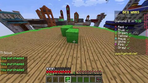 Playing bedwars AGAIN | more !yt videos soon | Playing Minecraft