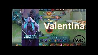 ML - Gameplay Valentina - Jogando na Side XP - ZC