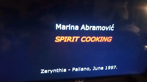 Marina Abramovic Satanic demonic Spirit Cooking Cannibalism Human Sacrifice Ritual part 1