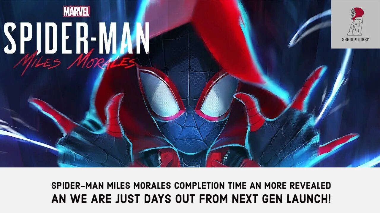 Gaming: Spider-Man Miles Morales Completion Time Reveals As (Four Days From Launch Of PS5)