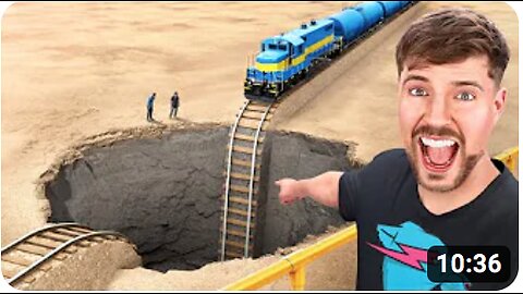 Train Vs Giant Pit