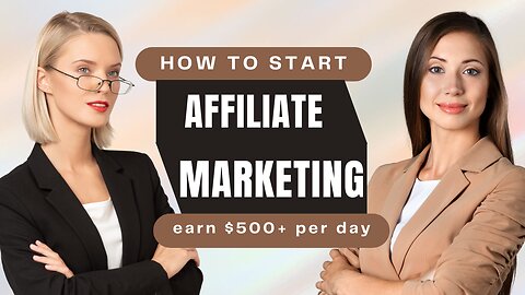 How to start affiliate marketing