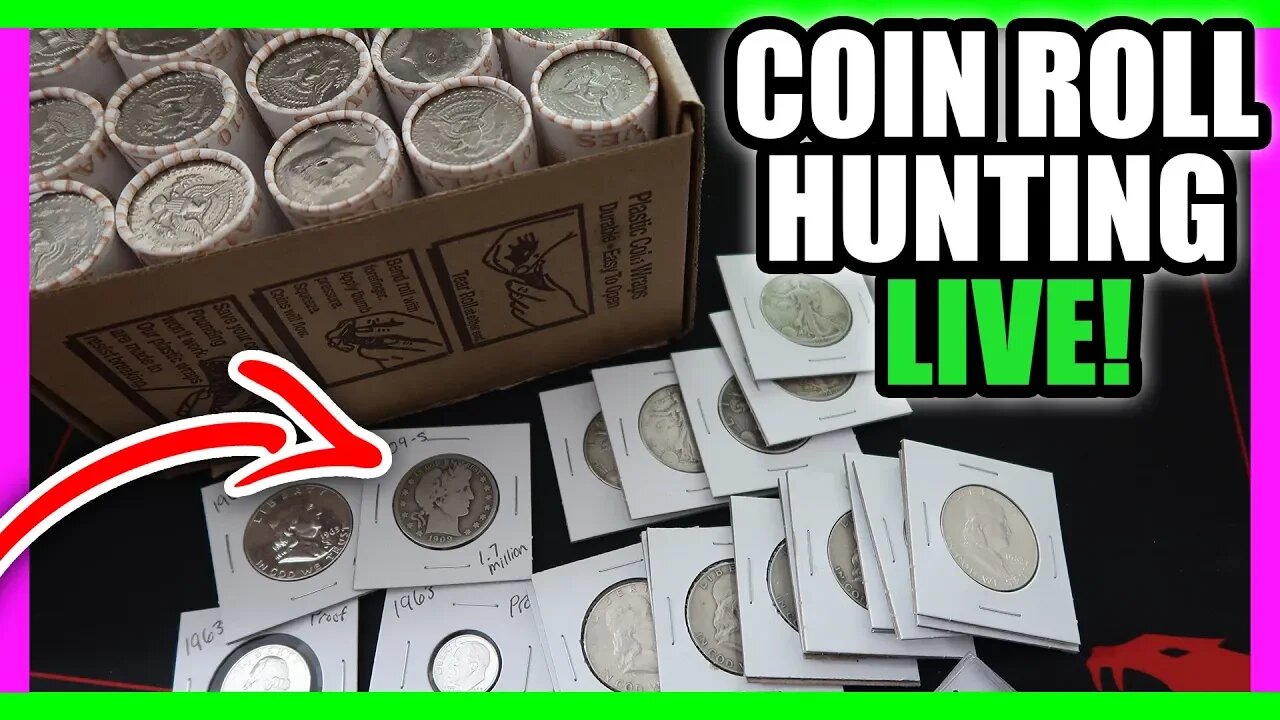 MEGA SILVER COINS - COIN ROLL HUNTING HALF DOLLAR COINS WORTH MONEY