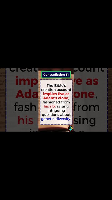 Contradiction 31 #shorts #religion #god #BibleFacts #ReligionDebate #atheist #dawkins #biblical