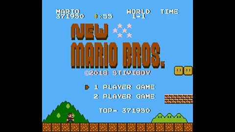 Trying out a ROM hack on Project Nested (1.3) w/ SNES9X - New Mario Bros.