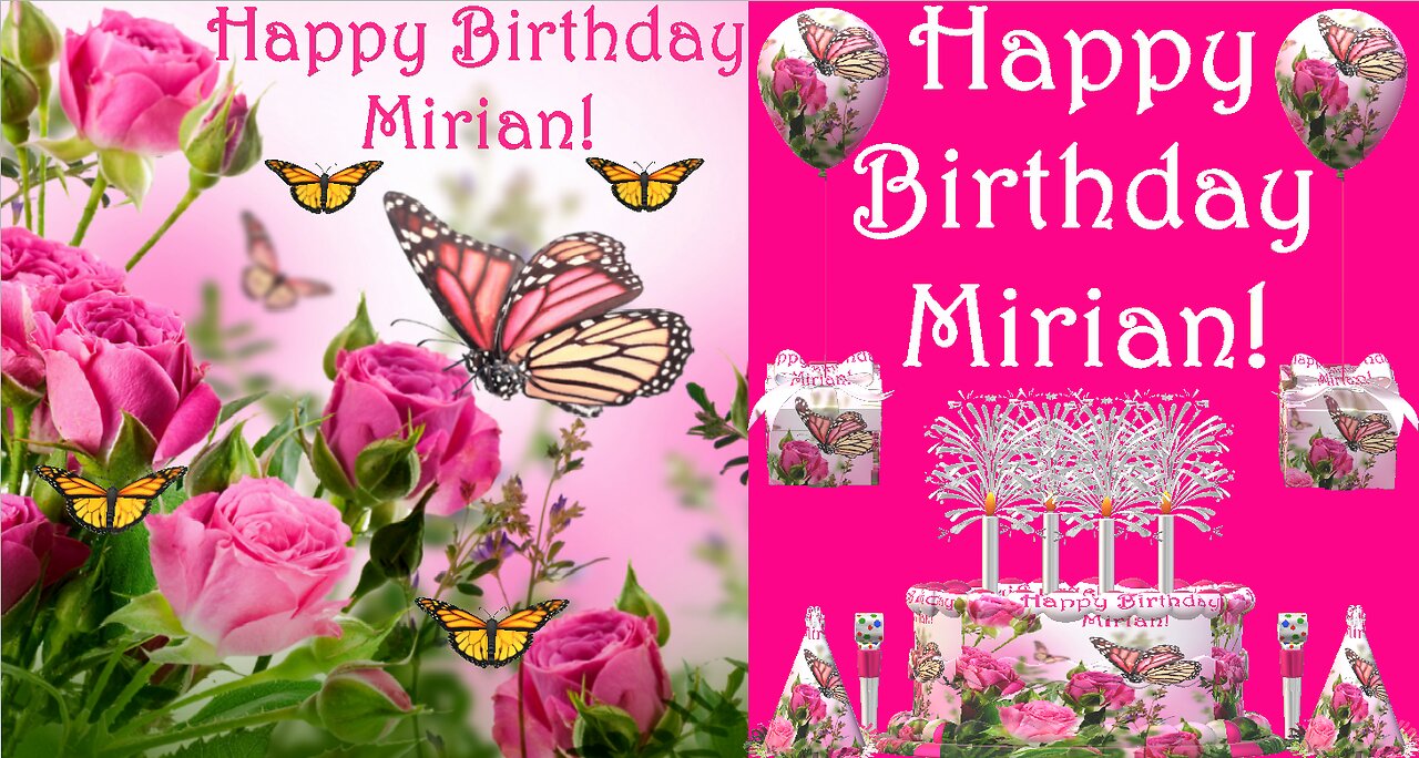 Happy Birthday 3D - Happy Birthday Mirian - Happy Birthday To You - Happy Birthday Song