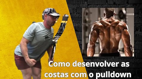 Como ativar a musculatura das costas no pulldown com corda