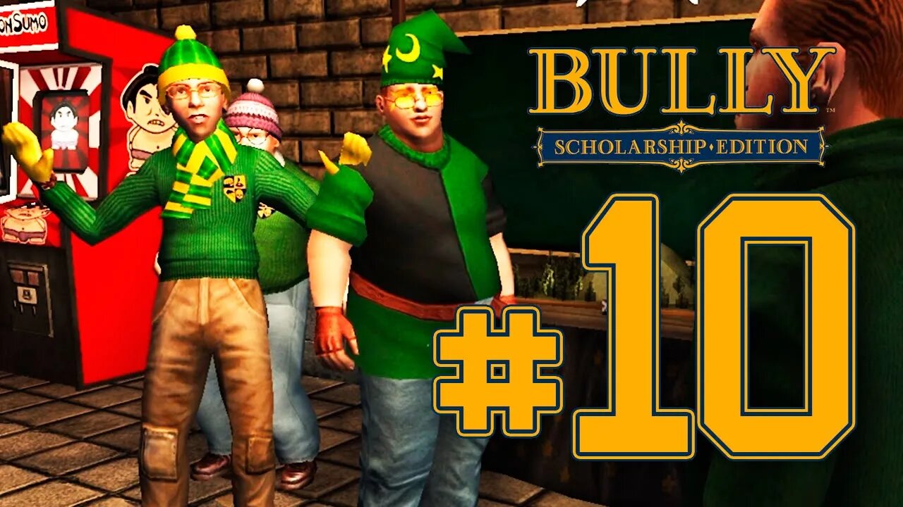 BULLY - PARTE 10: BATENDO O RECORDE DOS NERDS NO FLIPERAMA