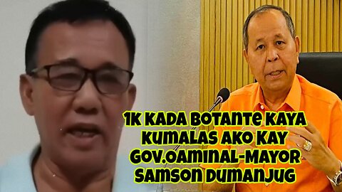 Mayor Samson Dumanjug Nagsalita na! Gov.Oaminal bistado