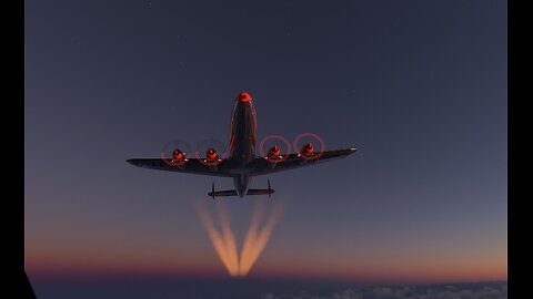 MSFS VR, Lockheed Constellation MHR-LGB morning flight