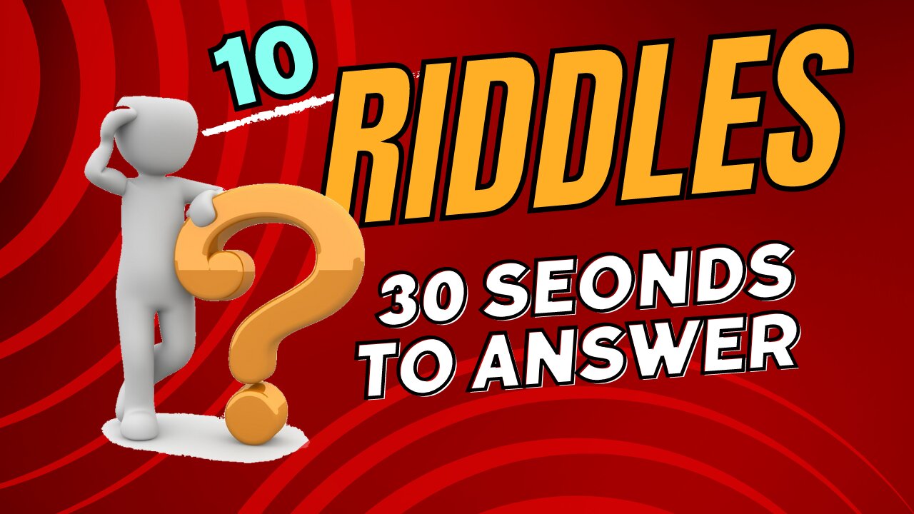 Riddles on the Clock: Can You Crack Them in 30 Seconds or Lose