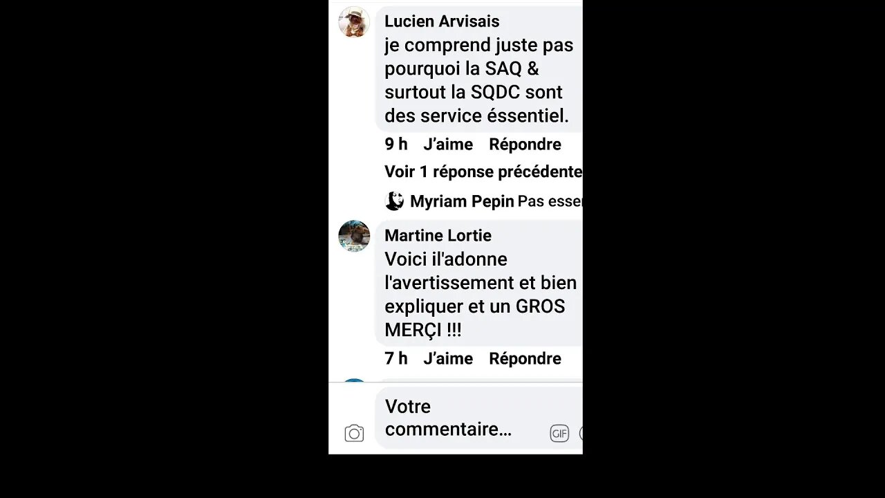 Service Police de la ville de Gatineau-Amende pour rassemblement Coronavirus-Commentaires Facebook.