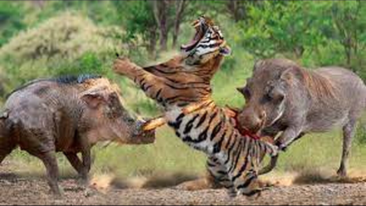 Wild Pig vs. Tiger and Lion: Surprising Outcome