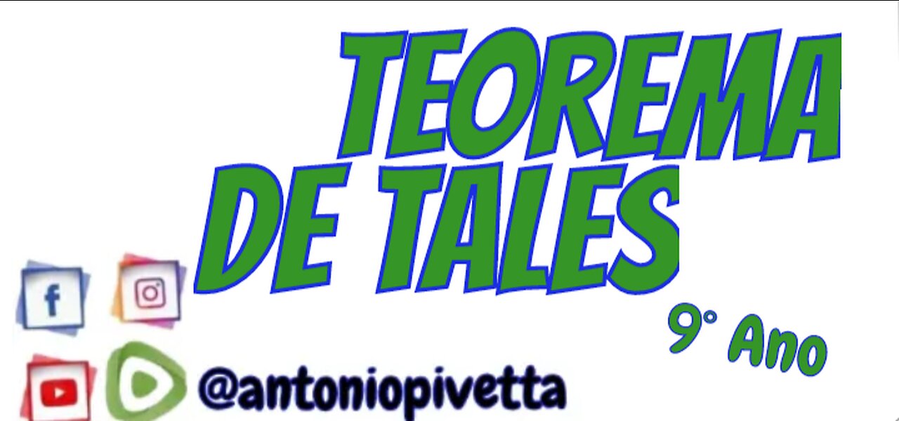 Teorema de Tales - Aplicando na prática - 9º Ano