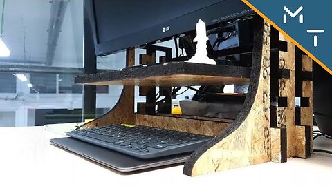 Making Height Adjustable Desktop Screen Stand