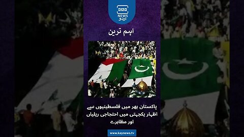 پاکستان بھر میں فلسطینیوں سے اظہار یکجہتی میں احتجاجی ریلیاں اور مظاہرے