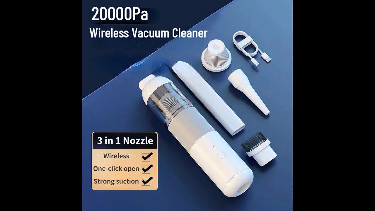 🚗🌀 Car Vacuum Experience! Portable Mini Handheld Vacuum Cleaner: Smart Home-Car 🚗🌀