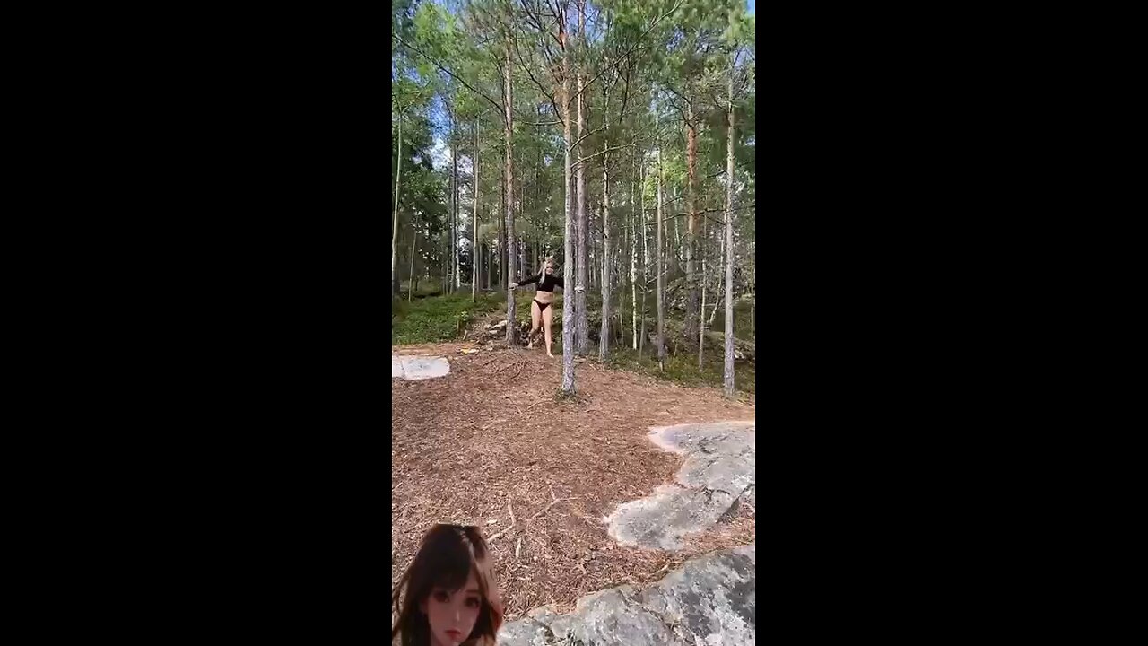 _nature _hiking _jump(360P) funny clip