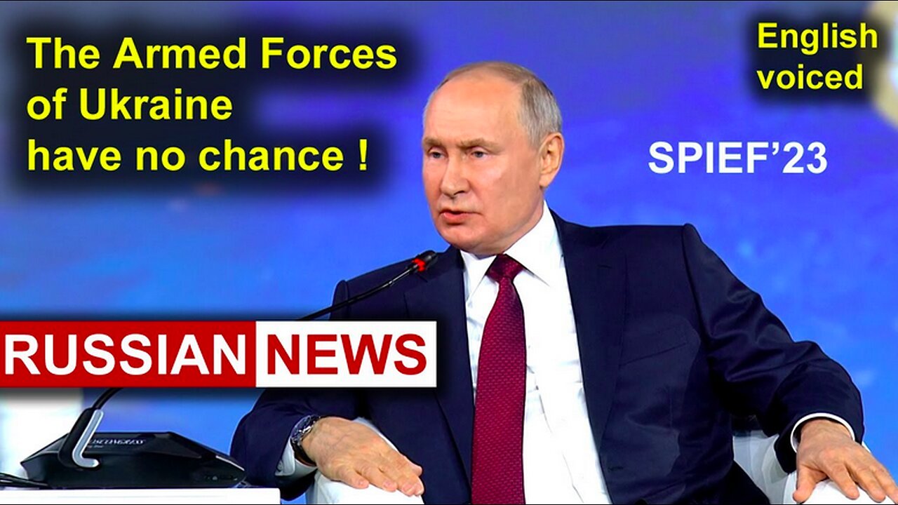 President Putin, Counter offensive of Ukraine - losses are very high, about more than one to ten