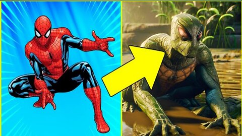 Superheroes as Reptilian || All Characters Marvel and DC