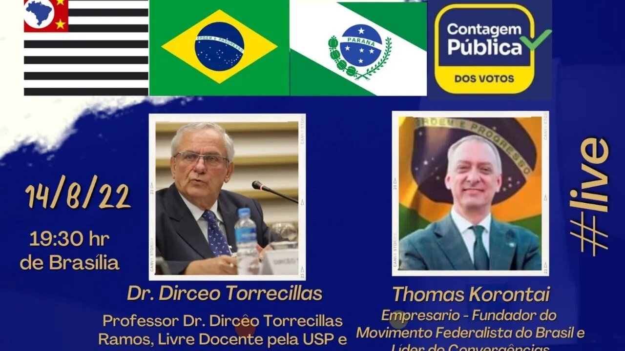 DR. DIRCÊO TORRECILAS E THOMAS KORONTAI EM CONVERSA SOBRE DEMOCRACIA E PROCESSOS ELEITORAIS