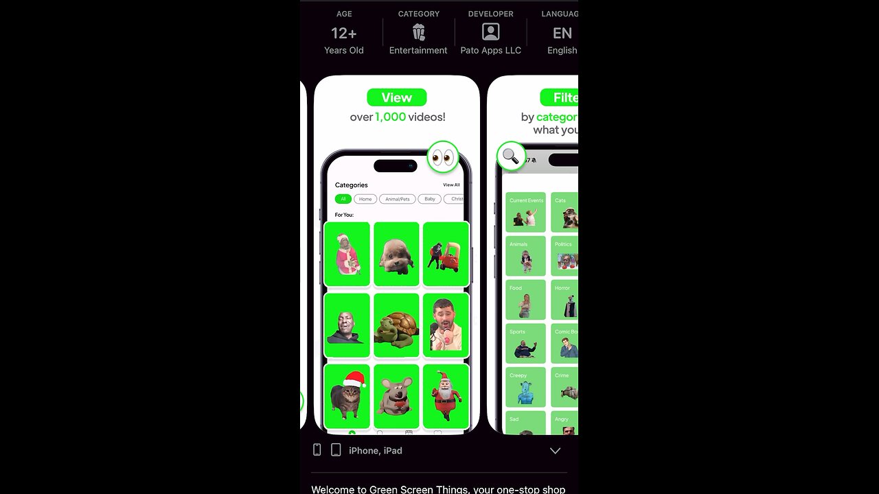 Green Screen Things is now avilable for IOS! 🎉