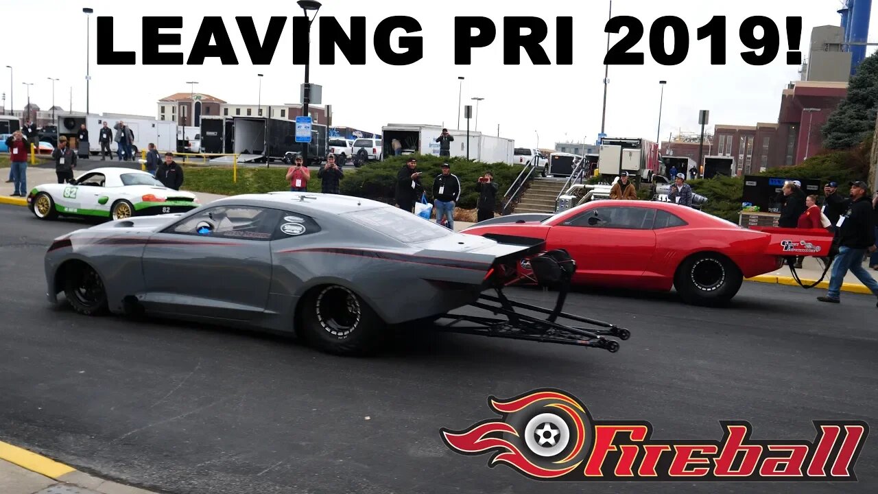 Street Outlaws Ryan Martin's New HEMI Fireball Camaro Leaving PRI