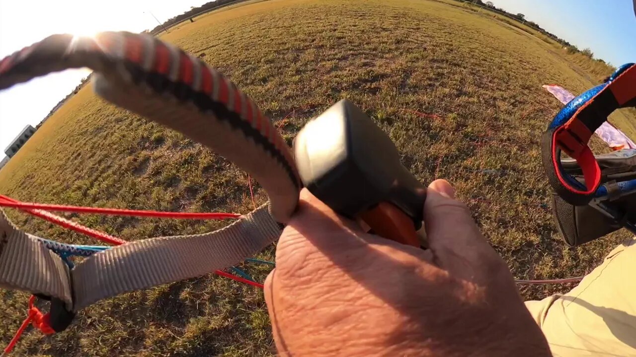 360 Gopro max raw paramotor video take off and foot drag