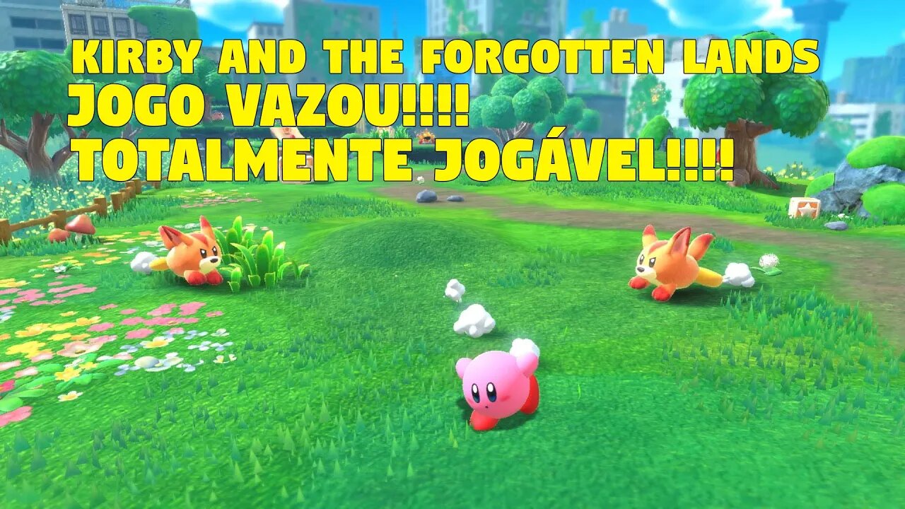 KIRBY AND THE FORGOTTEN LAND VAZOU!!!!! E JÁ ESTÁ JOGÁVEL!!!!!