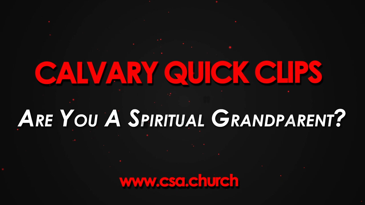 Are you a spiritual grandparent?