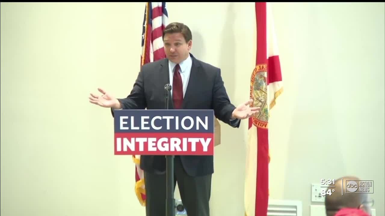 Gov. DeSantis calling for voting reforms