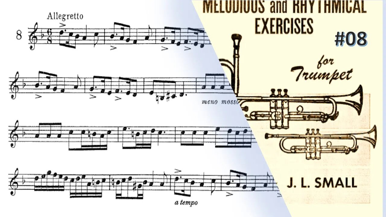 🎺🎺🎺 [TRUMPET ETUDE] Small 27 Melodical and Rhythmical exerc. forTrumpet- #08 por Helder Passinho Jr.