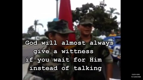 Young Marines Accept Christ