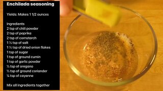 QUICK AND EASY ENCHILADA SEASONING RECIPE