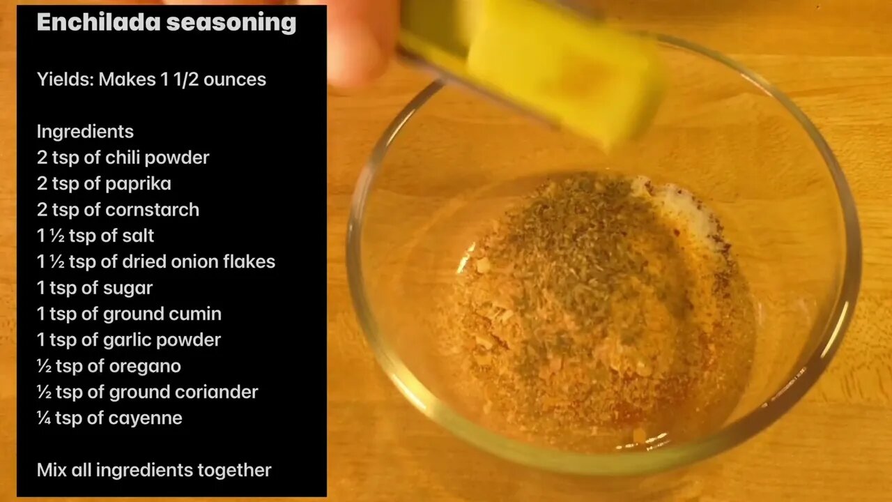 QUICK AND EASY ENCHILADA SEASONING RECIPE