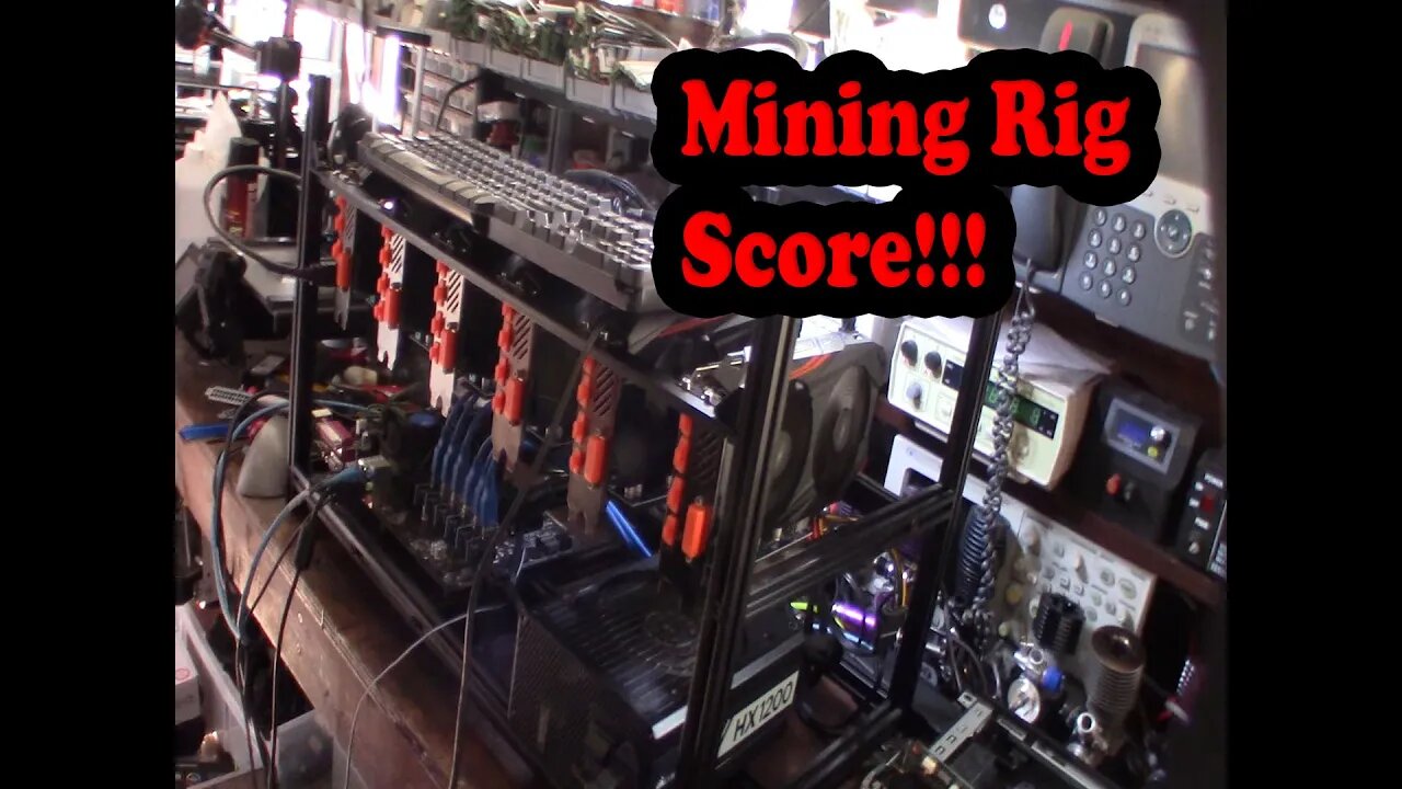 Craigslist Mining Rig 6X RX580 8GB video cards Cosair HX1200 Bitcoin Ethereum Ravencoin Kawpow GPU