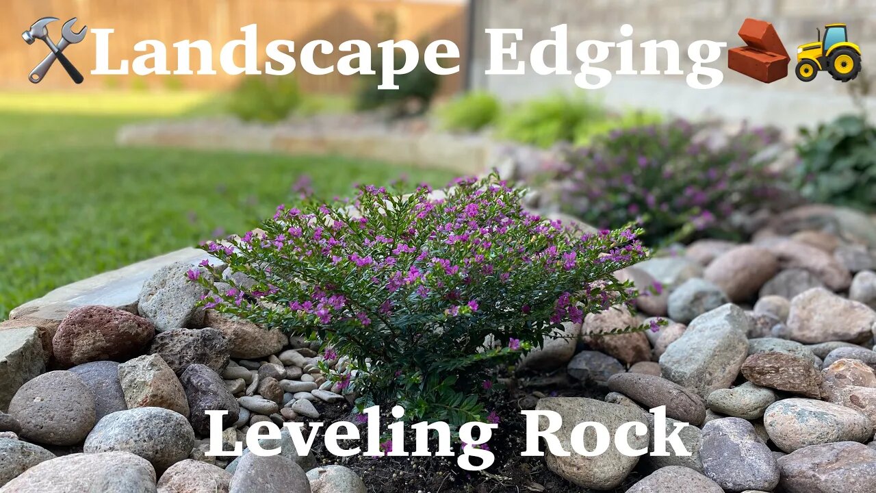 Landscape Edge and Leveling Rock